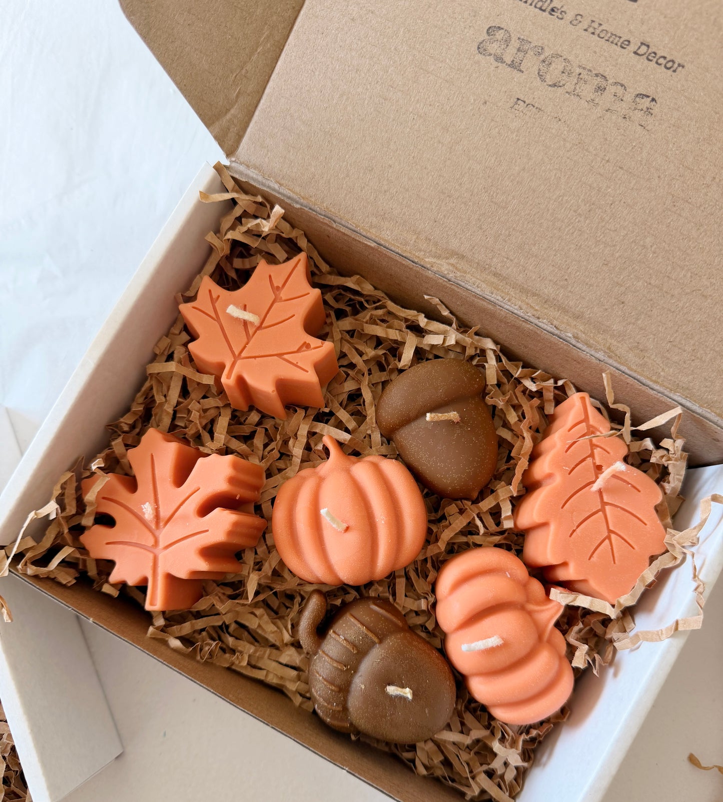 Autumn Leaf Design Candle Box