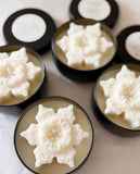 Winter Snowflake Metal Jar Candle / 10oz