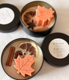 Autumn Leaf Design Candle Jar/ 8oz