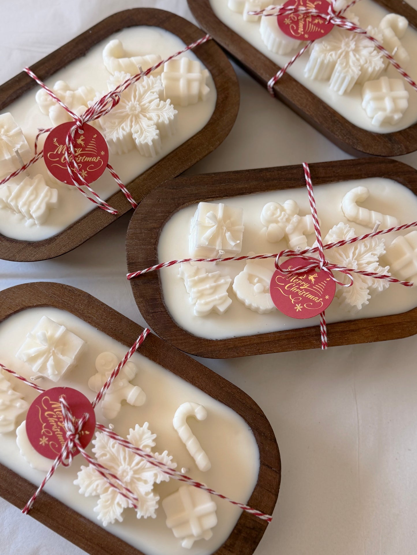 Christmas Wood Dough Bowl Candle | 20oz