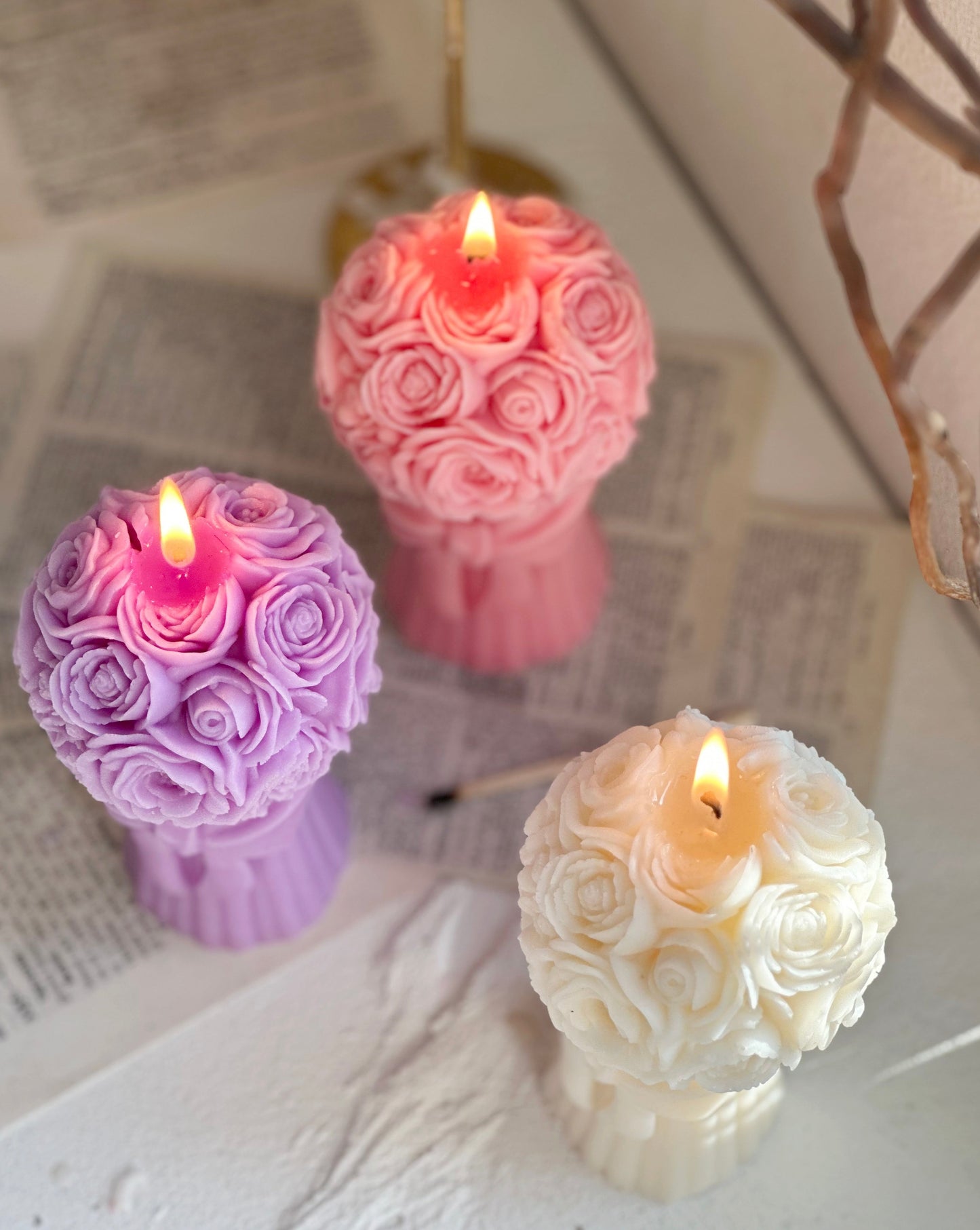 Rose Bouquet Candle