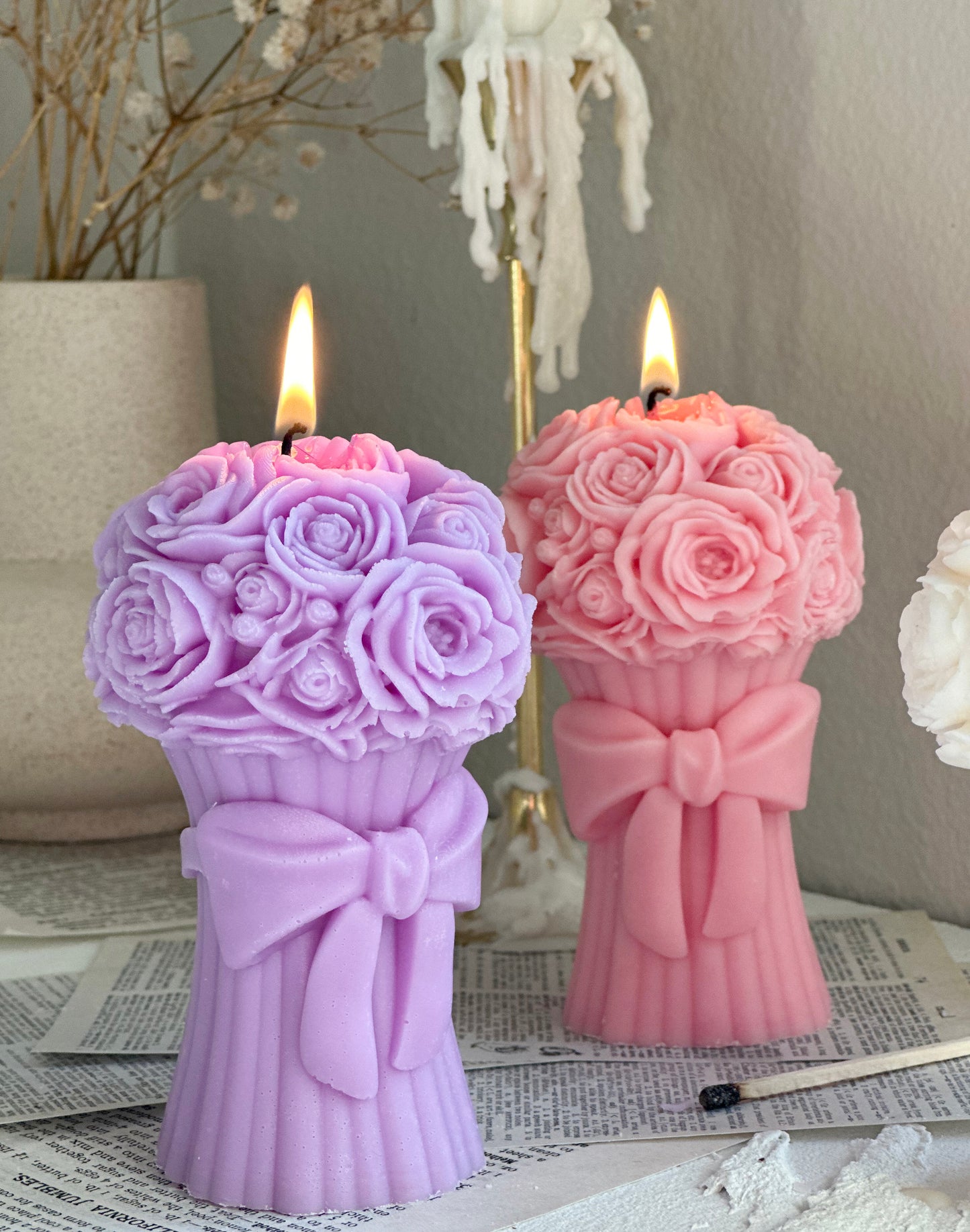 Rose Bouquet Candle