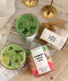 Artisan Strawberry Matcha Latte Candle Made with Natural Soy Wax