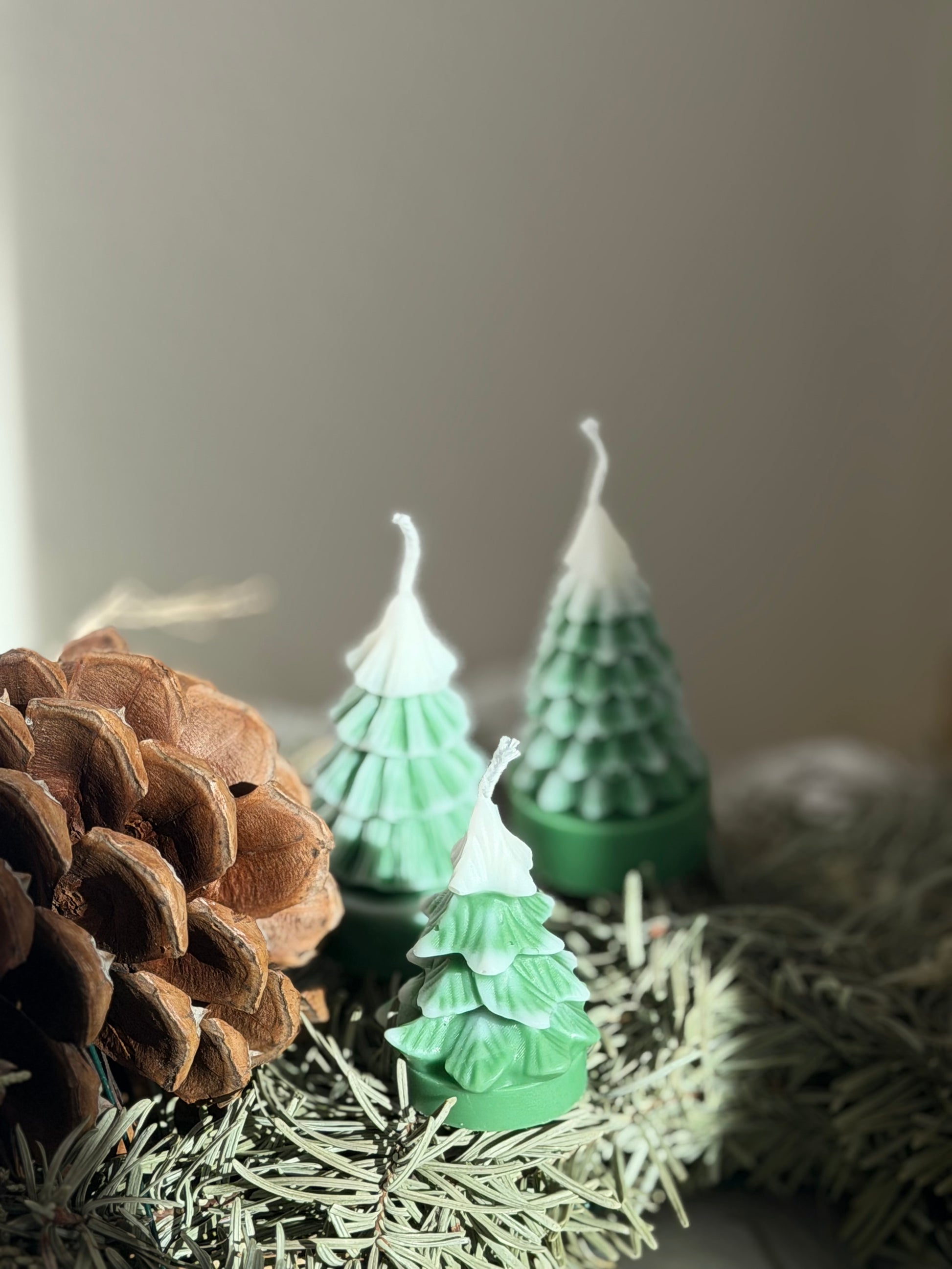 Mini Christmas Tree Candle Handmade with Premium Soy Wax