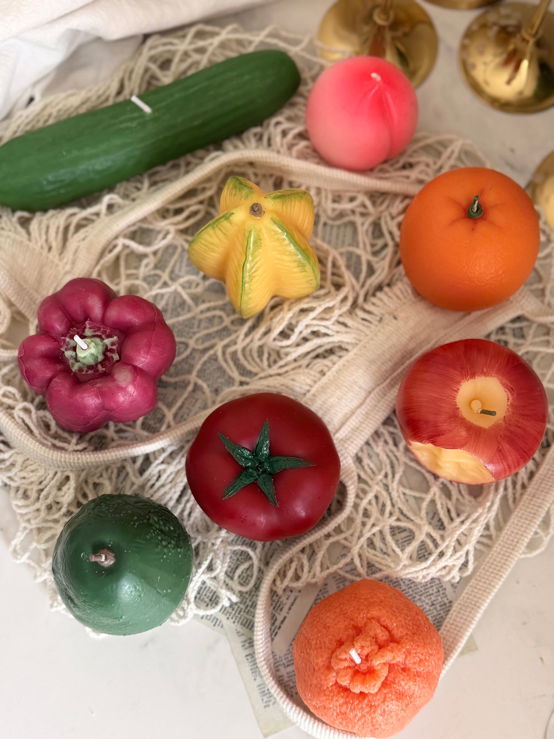 Handmade Realistic Fruit Candle Collection for Playful Home Decor