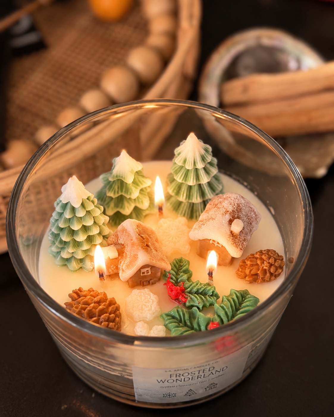 Frosted Wonderland Candle | 20 oz Winter Village Soy Candle