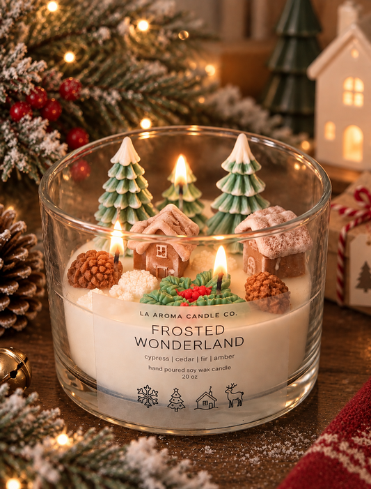 Frosted Wonderland Candle | 20 oz Winter Village Soy Candle