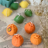 Orange Shaped Candle