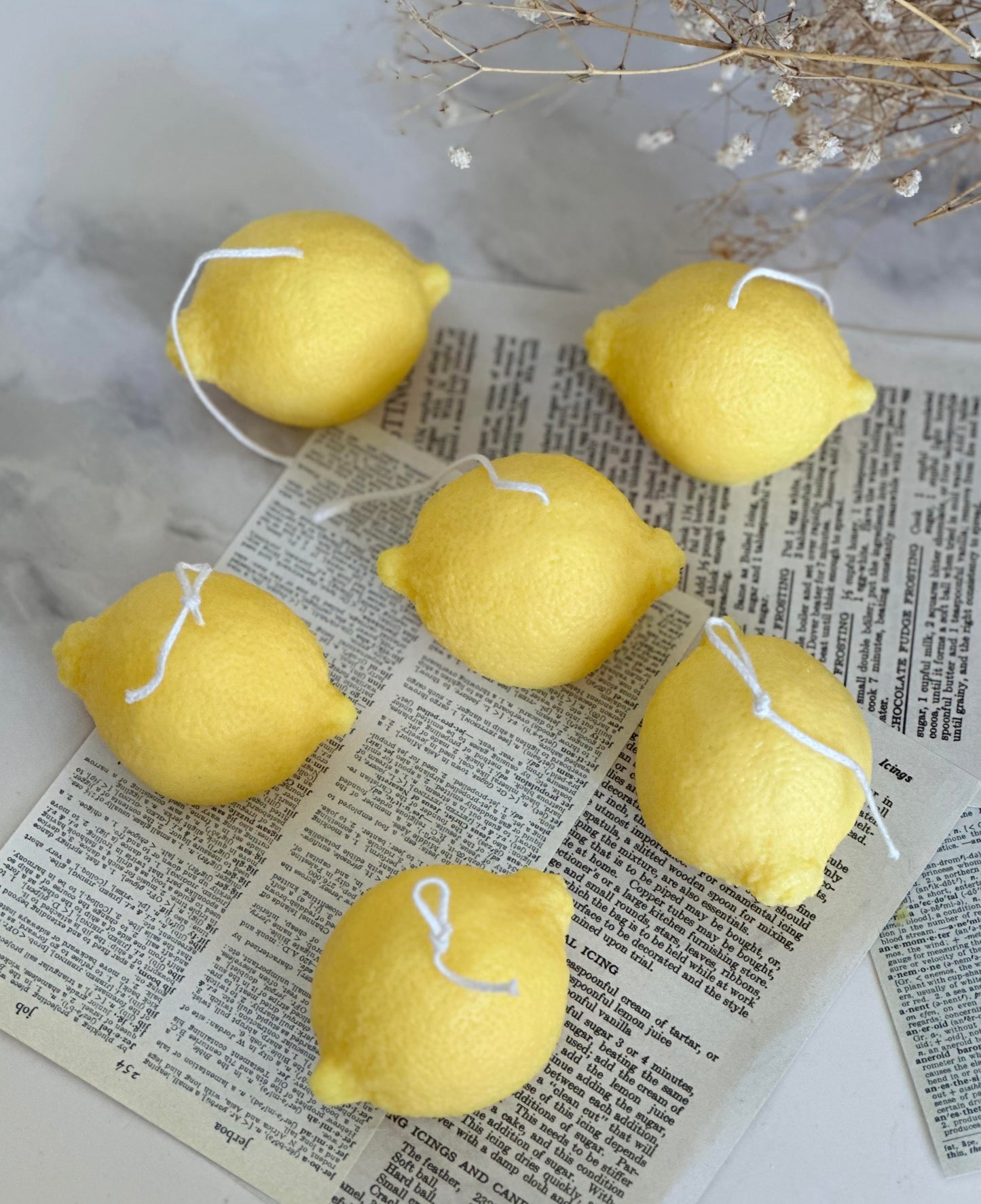Lemon Shaped Candles