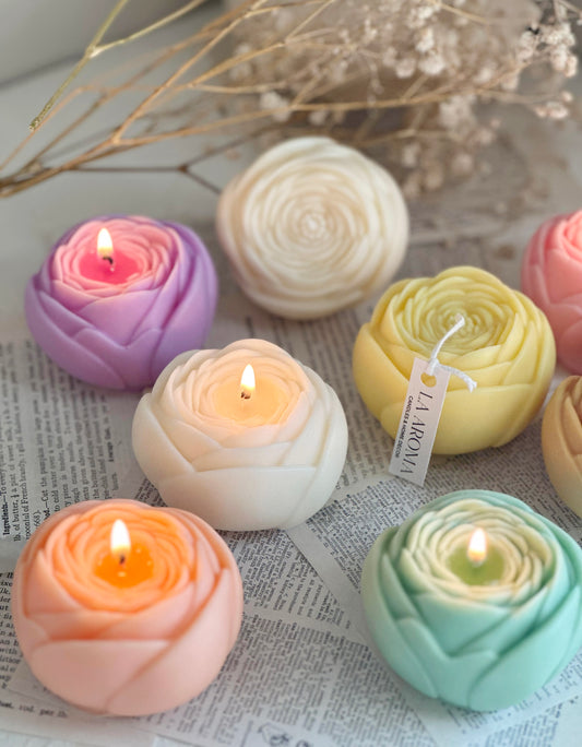 Soft Rose candle(1pc)